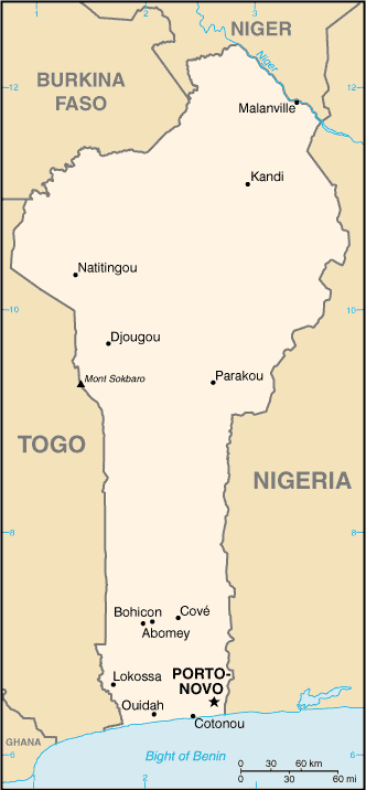 Benin Embassy Map