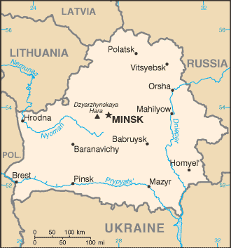 Belarus Embassy Map