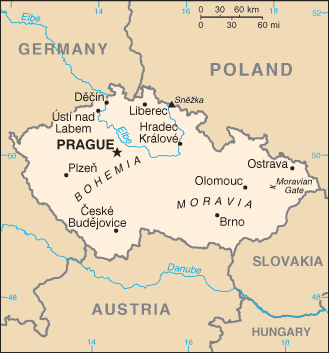Czech Republic Embassy Map