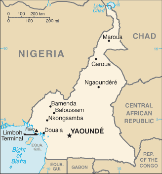 Cameroon Embassy Map