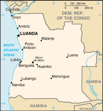 Angolan Embassy Map