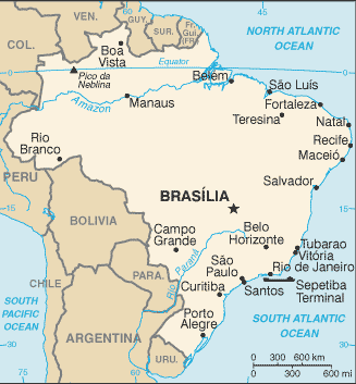 Brazil Embassy Map