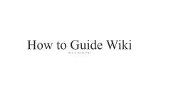 Howto Guidewiki