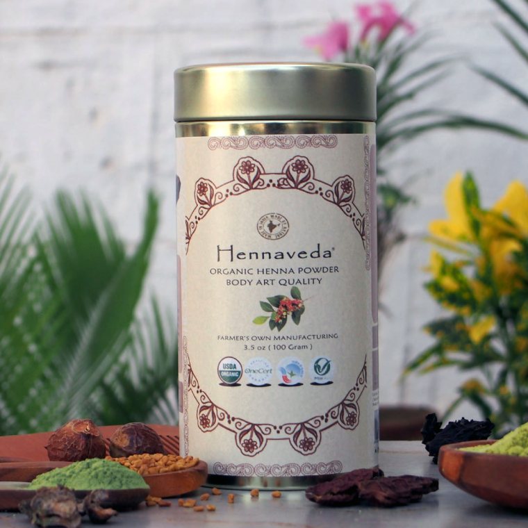 100% Natural Henna - Hennaveda