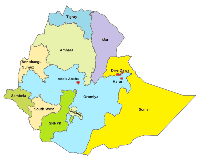 Somalia Region Map
