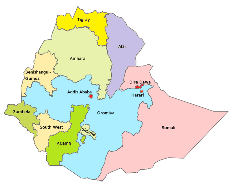 Tigray Region Map
