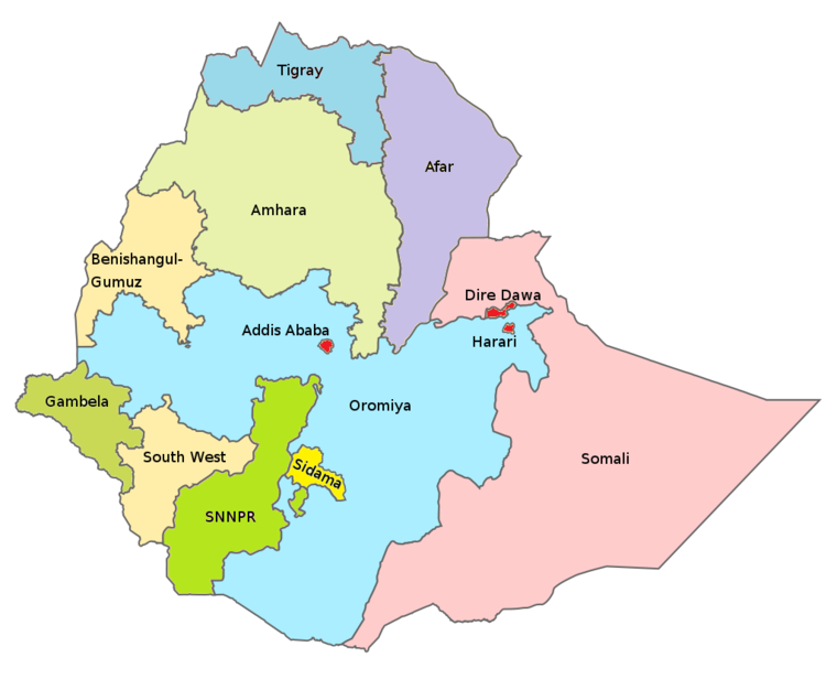 Sidama Region Map